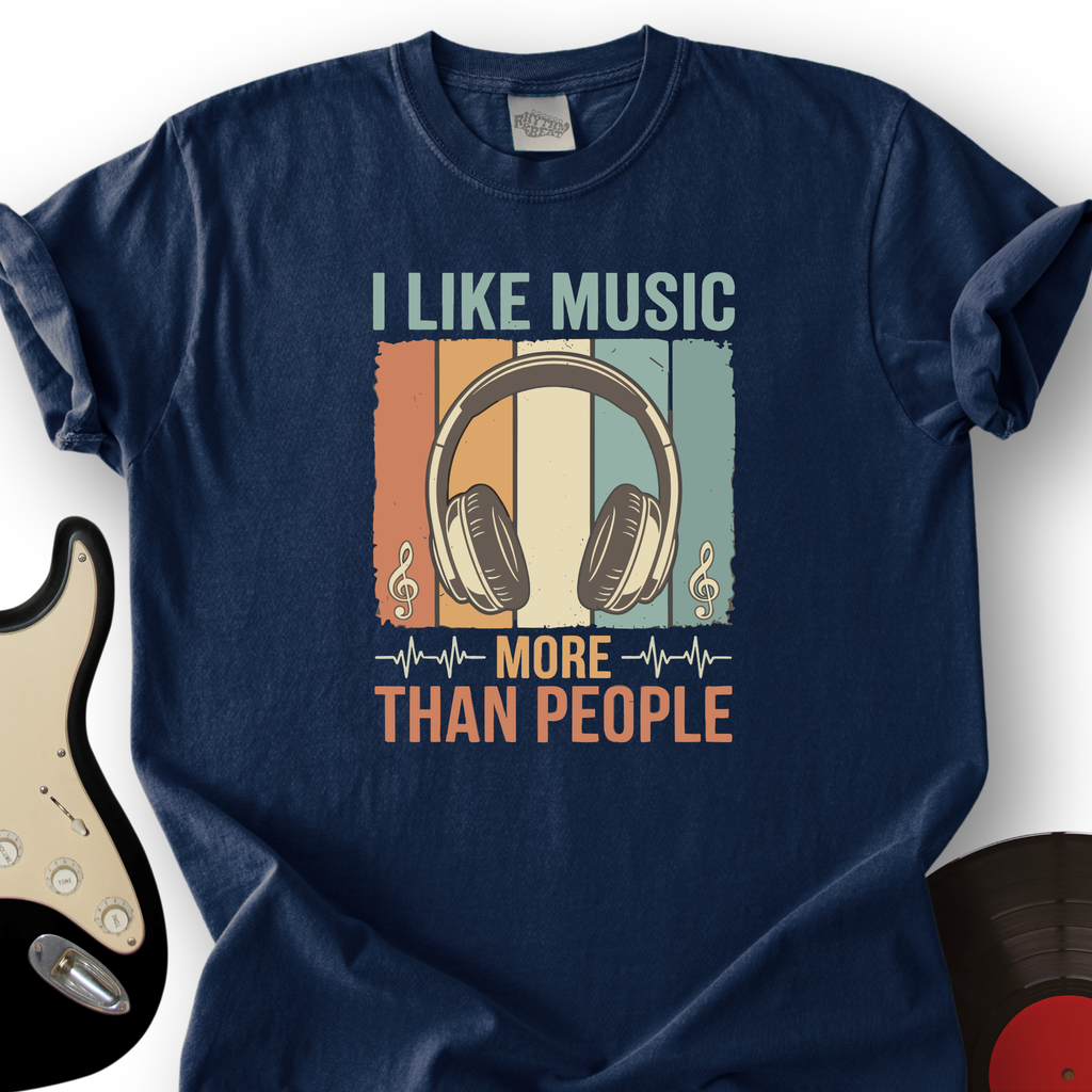 I Like Music More Than People T-Shirt product image 2