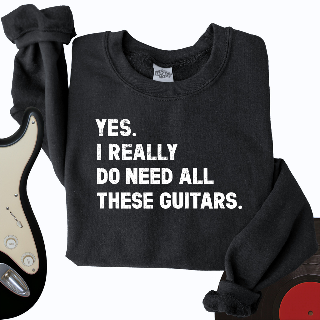 Need All These Guitars Crewneck product image 1