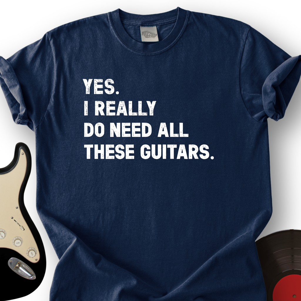 Need All These Guitars T-Shirt product image 3
