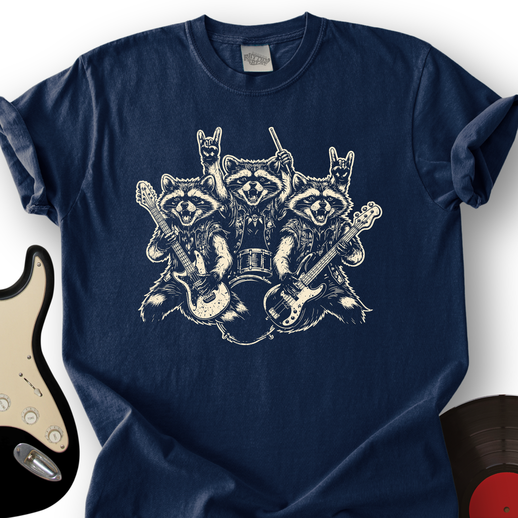 Raccoon Rock Band T-Shirt product image 2