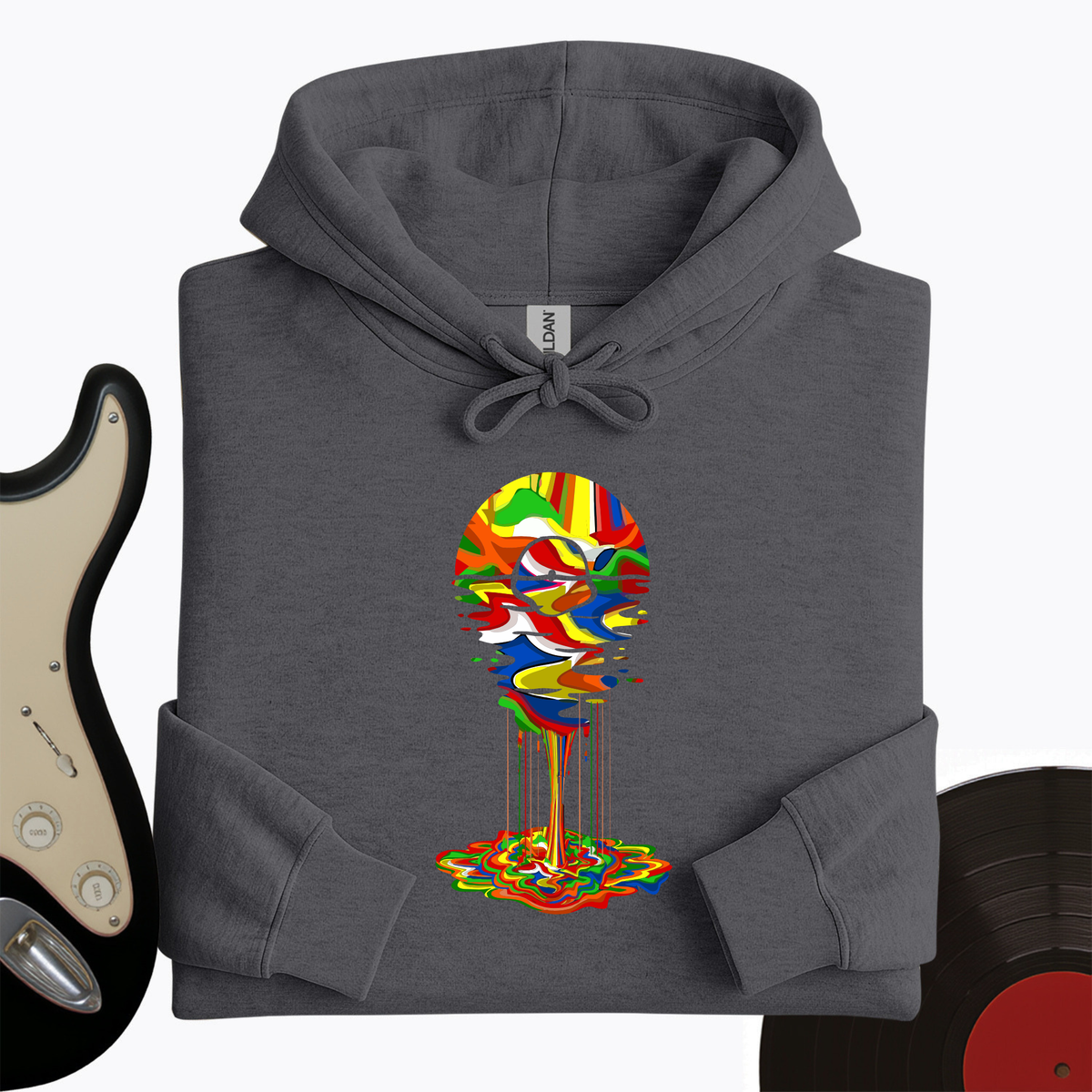 Melting Rainbow Vinyl Hoodie product image 3