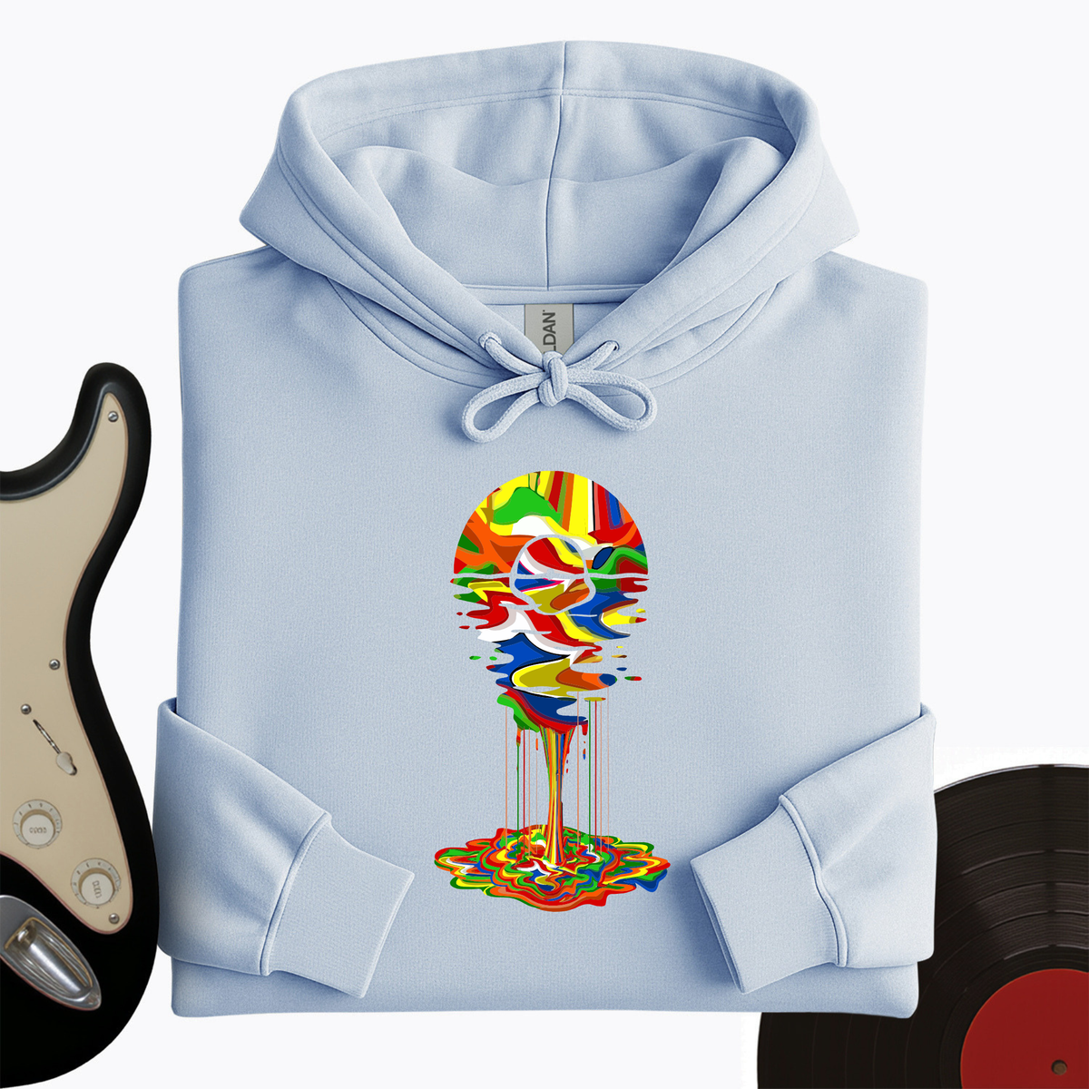 Melting Rainbow Vinyl Hoodie product image 9