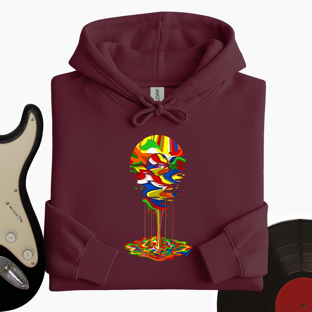 Melting Rainbow Vinyl Hoodie product image 4