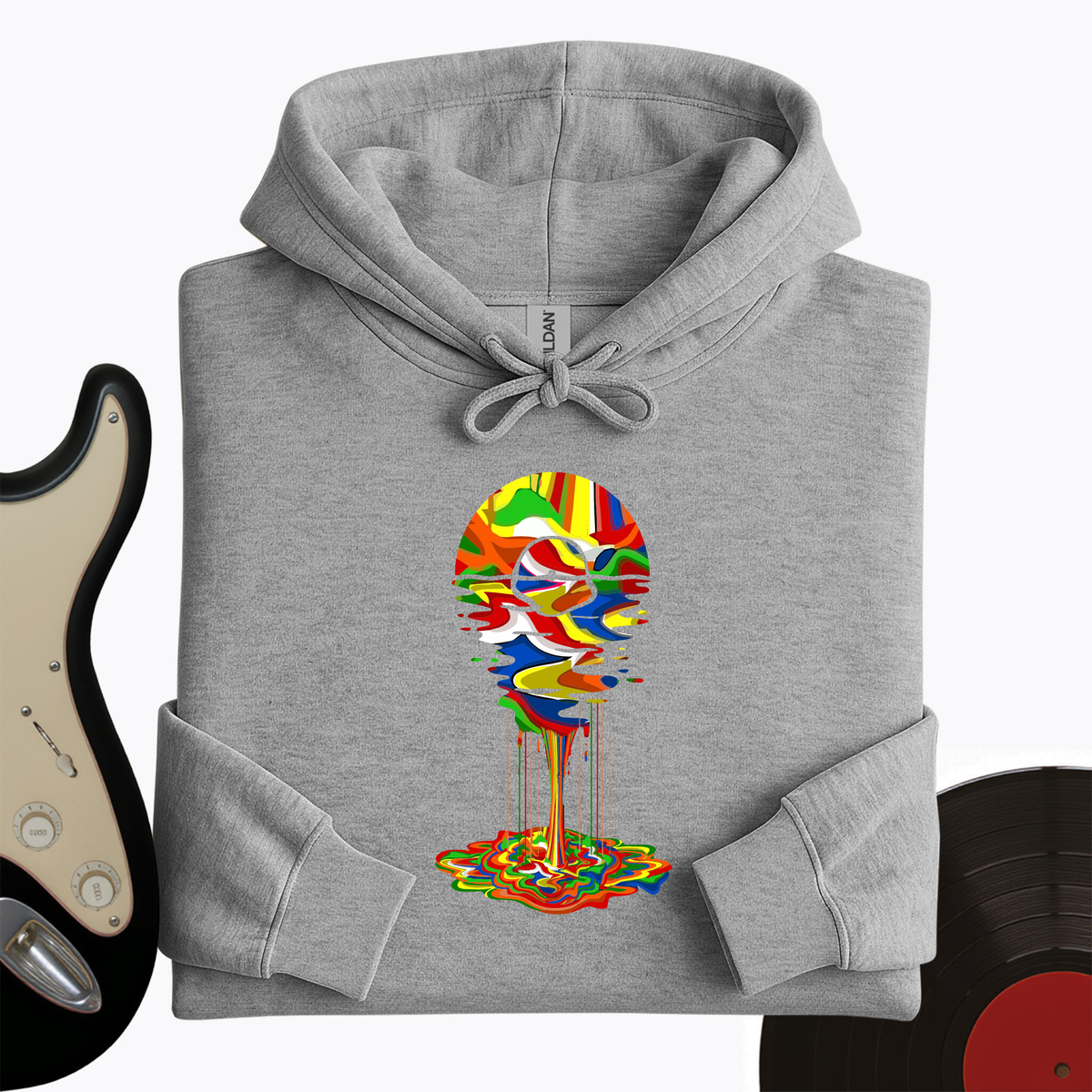 Melting Rainbow Vinyl Hoodie product image 2