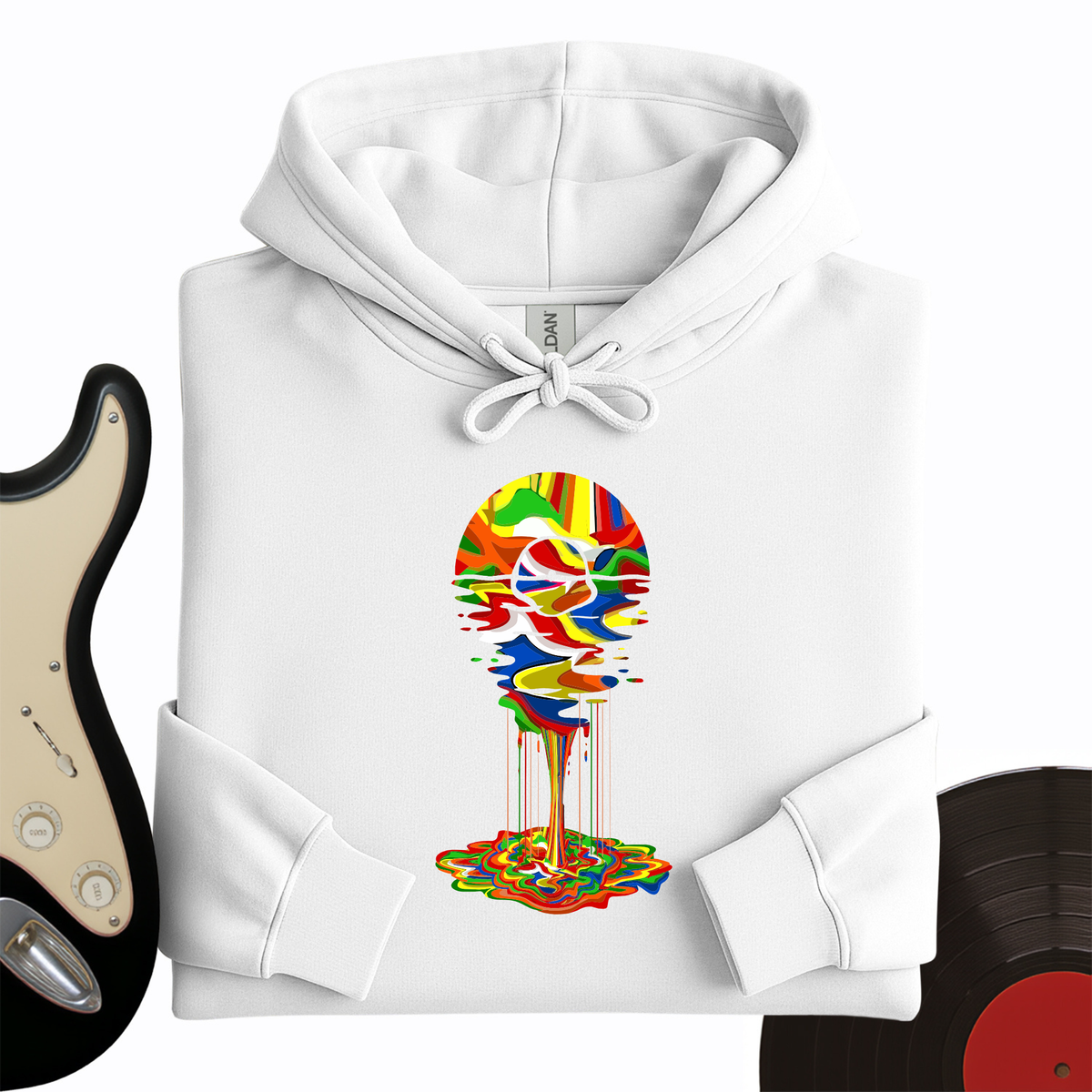 Melting Rainbow Vinyl Hoodie product image 6
