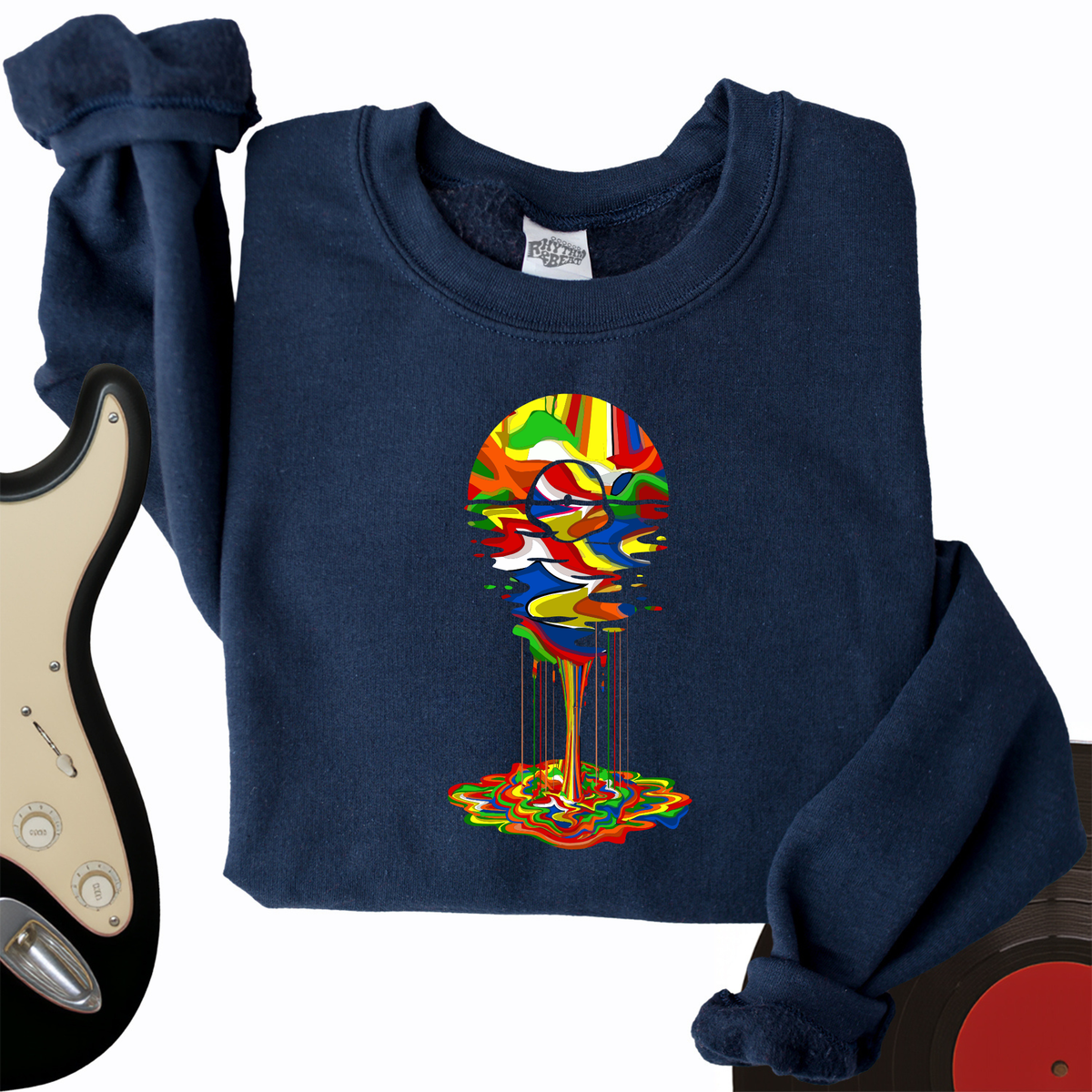 Melting Rainbow Vinyl Crewneck product image 1