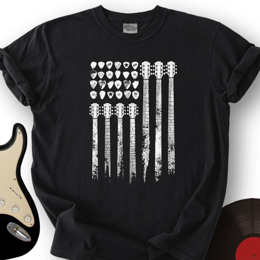 Flag of Guitars T-Shirt product image 4