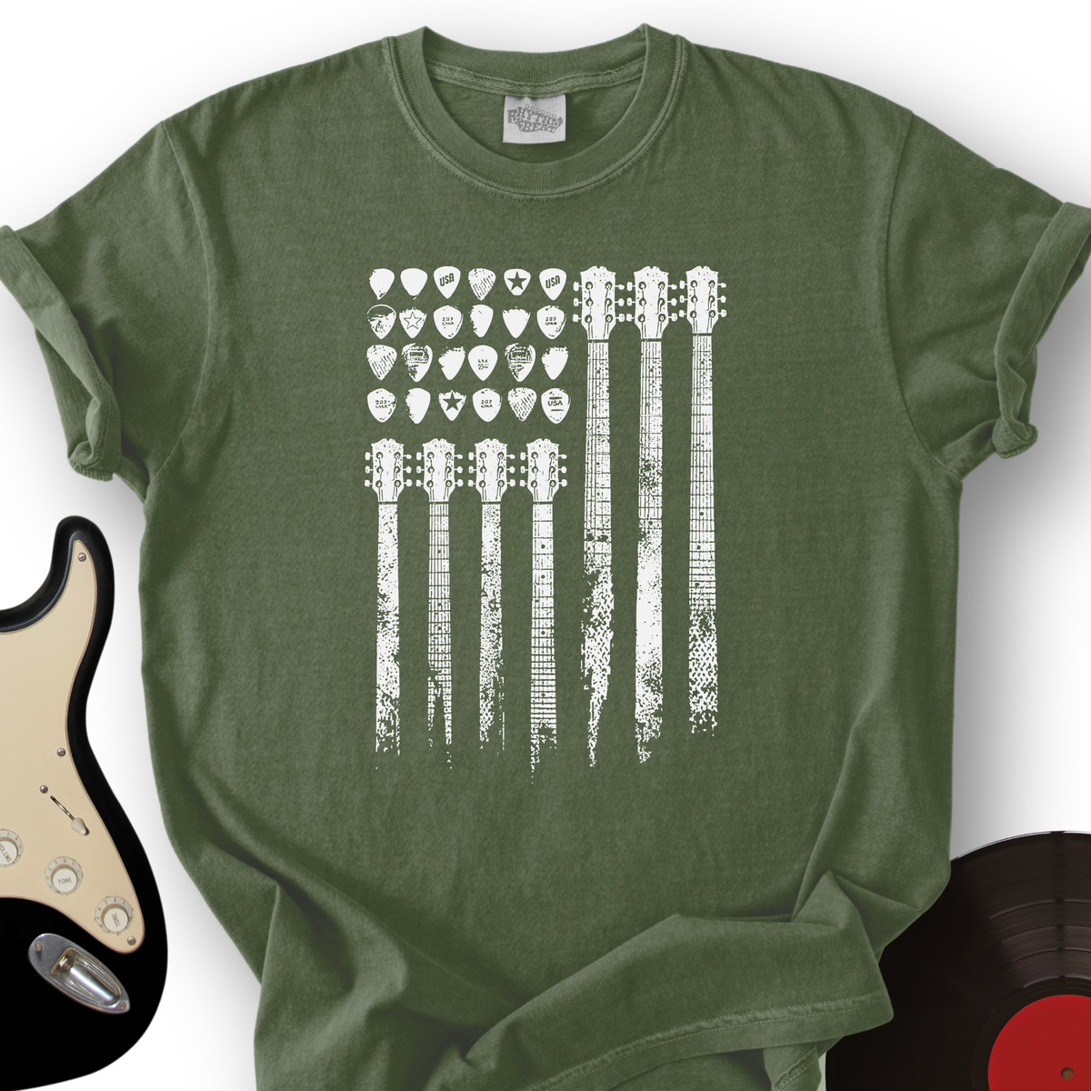 Flag of Guitars T-Shirt product image 5