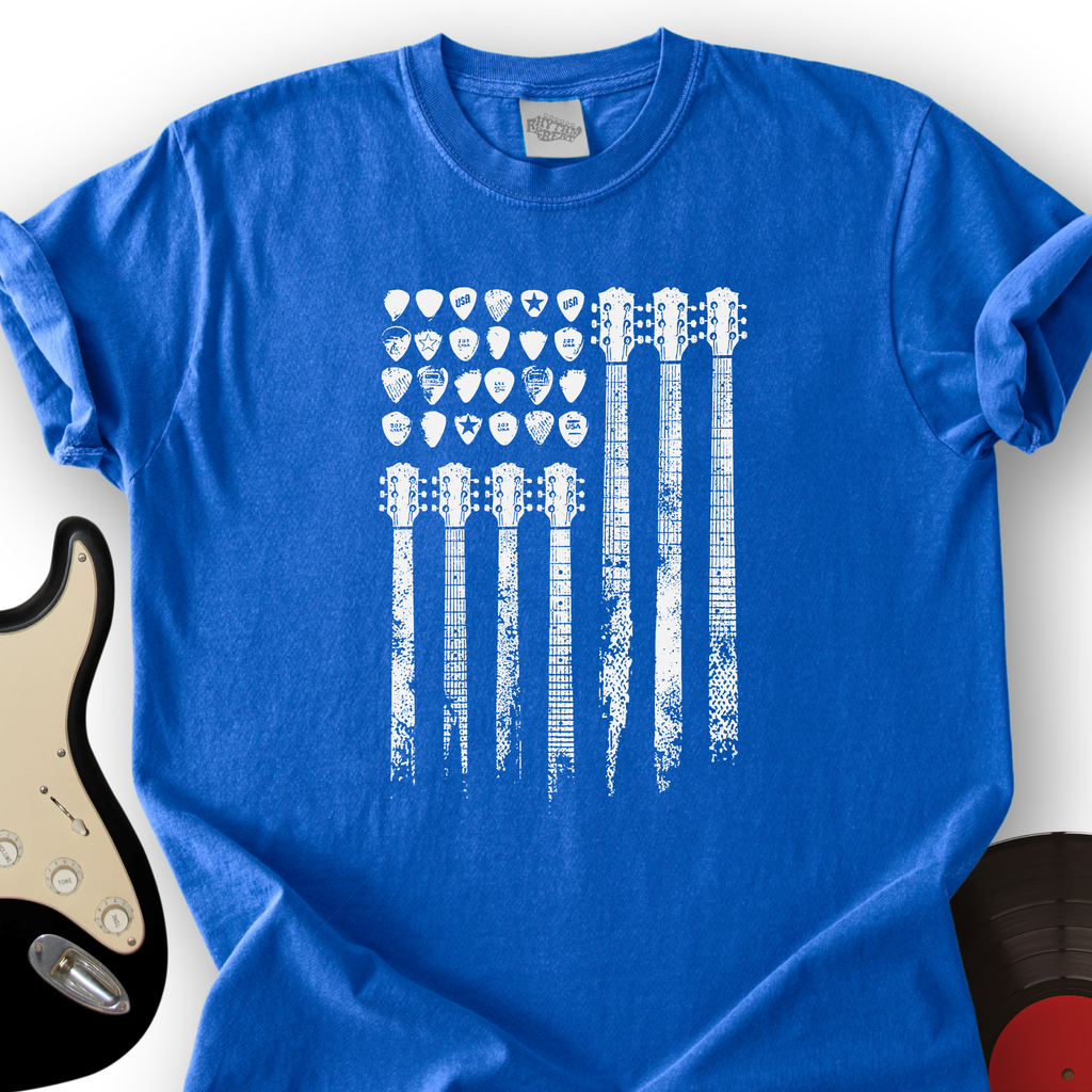 Flag of Guitars T-Shirt product image 3