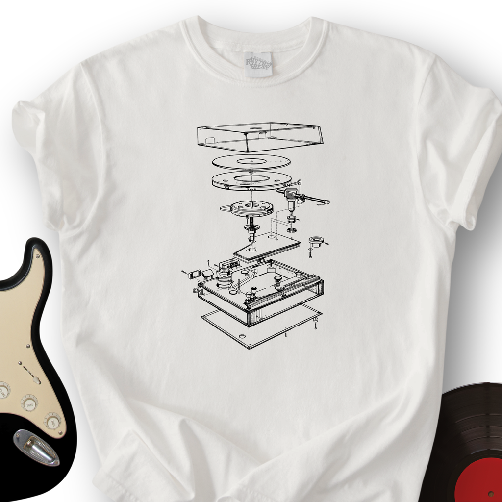 Record Player Anatomy T-Shirt product image 1