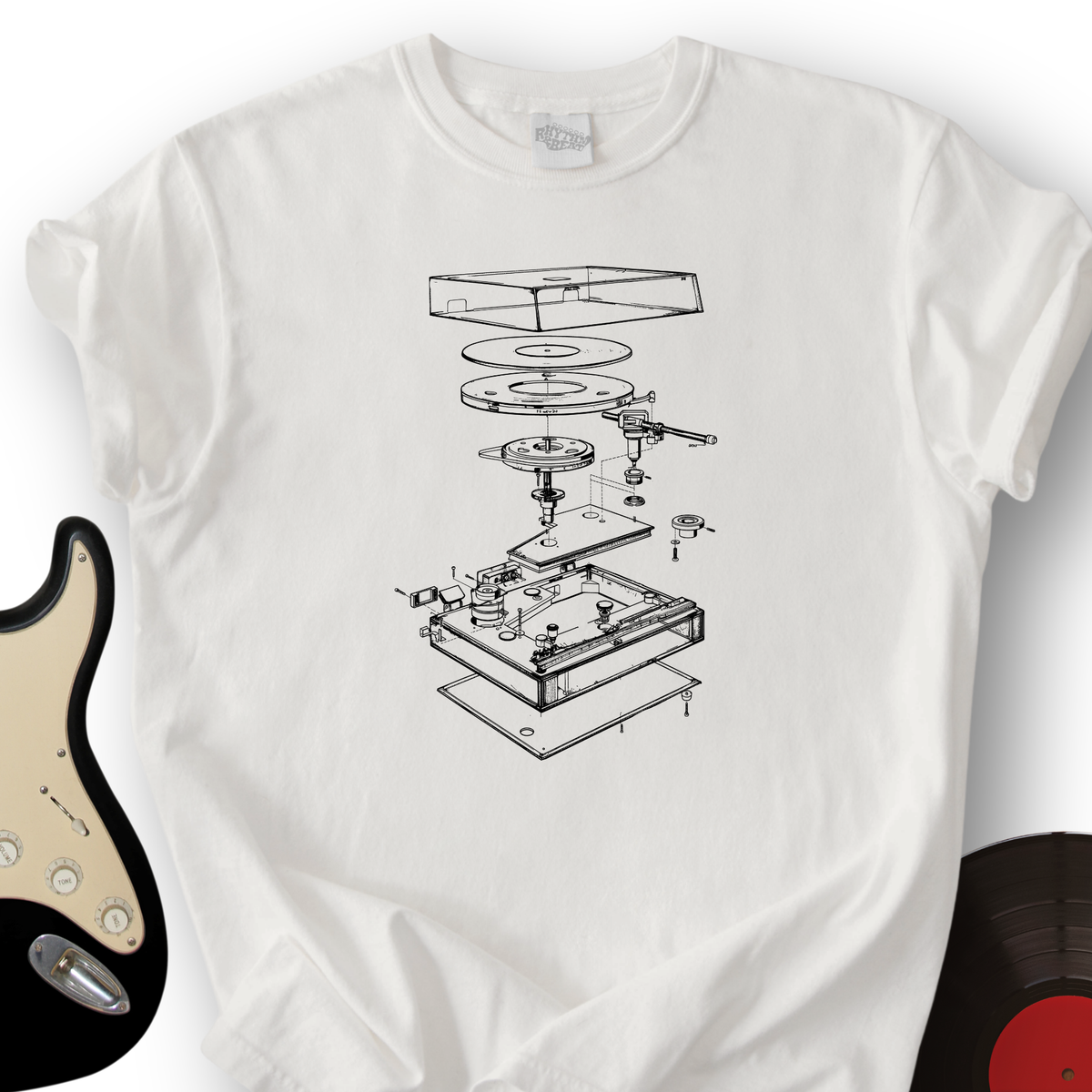 Record Player Anatomy T-Shirt product image 1