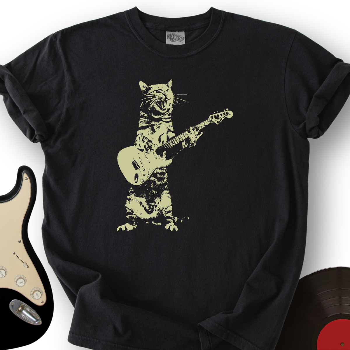 Cat Guitar T-Shirt product image 1