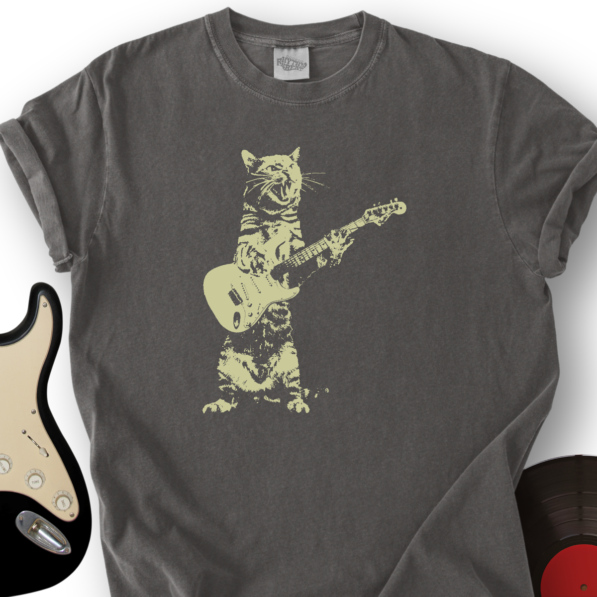 Cat Guitar T-Shirt product image 2