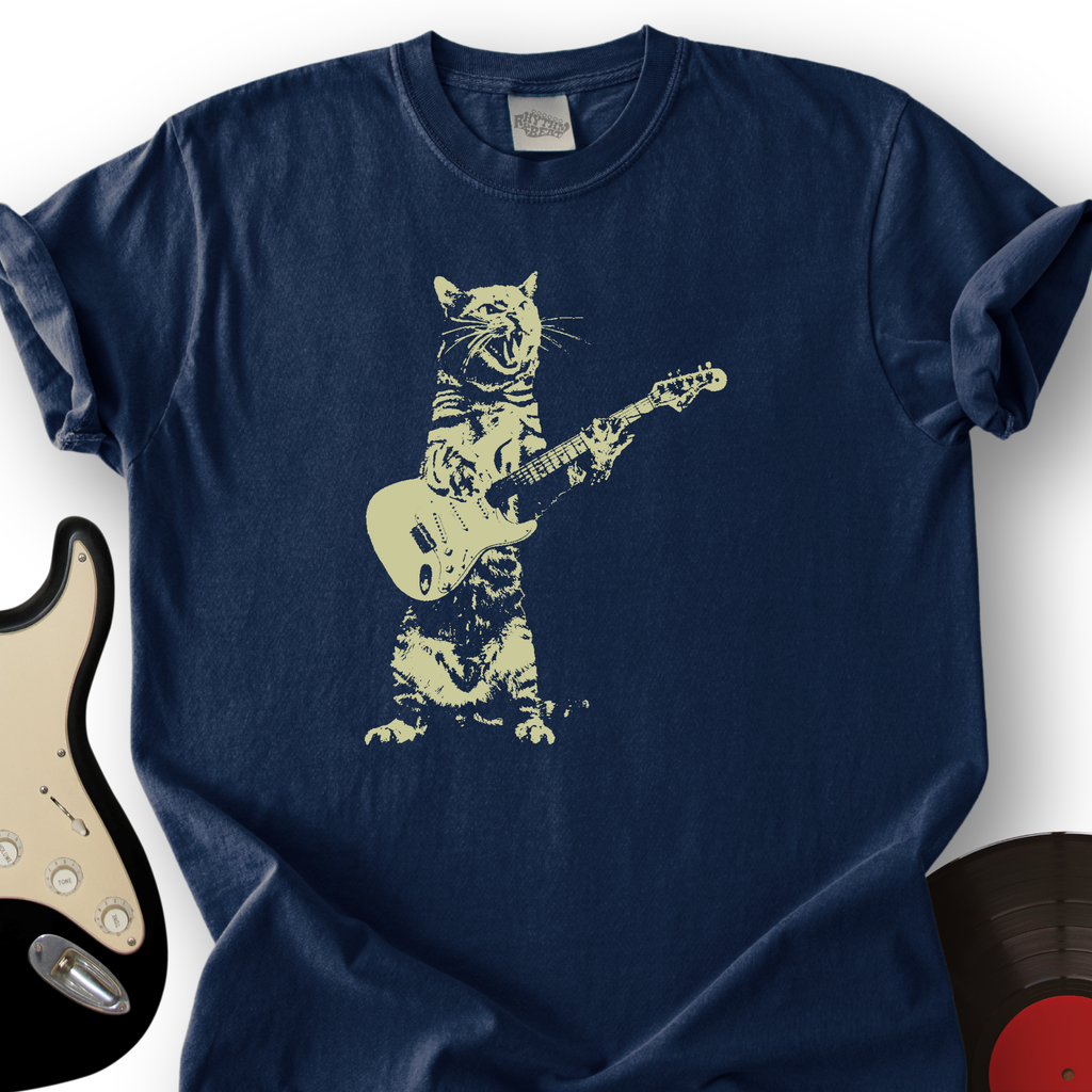 Cat Guitar T-Shirt product image 3