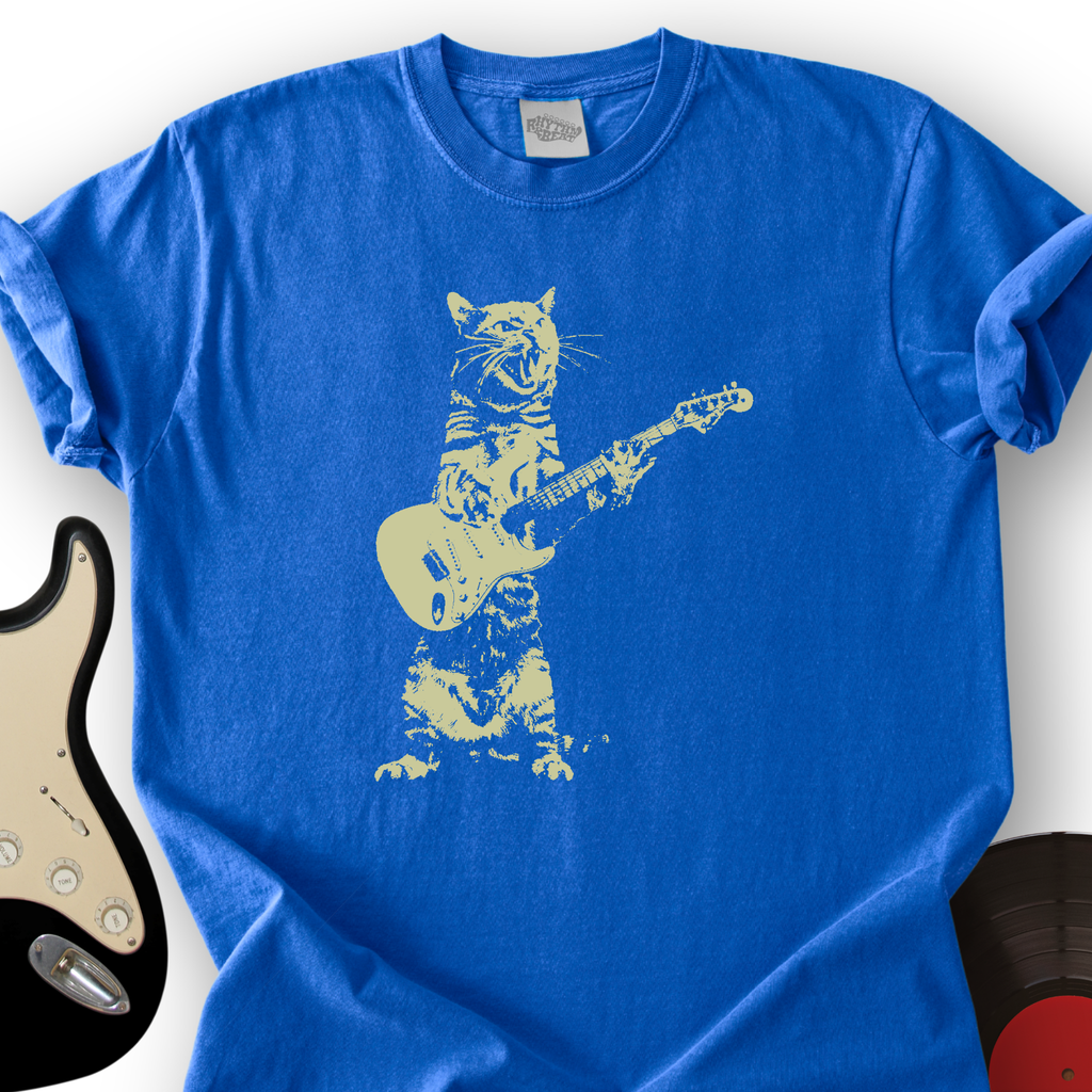 Cat Guitar T-Shirt product image 4