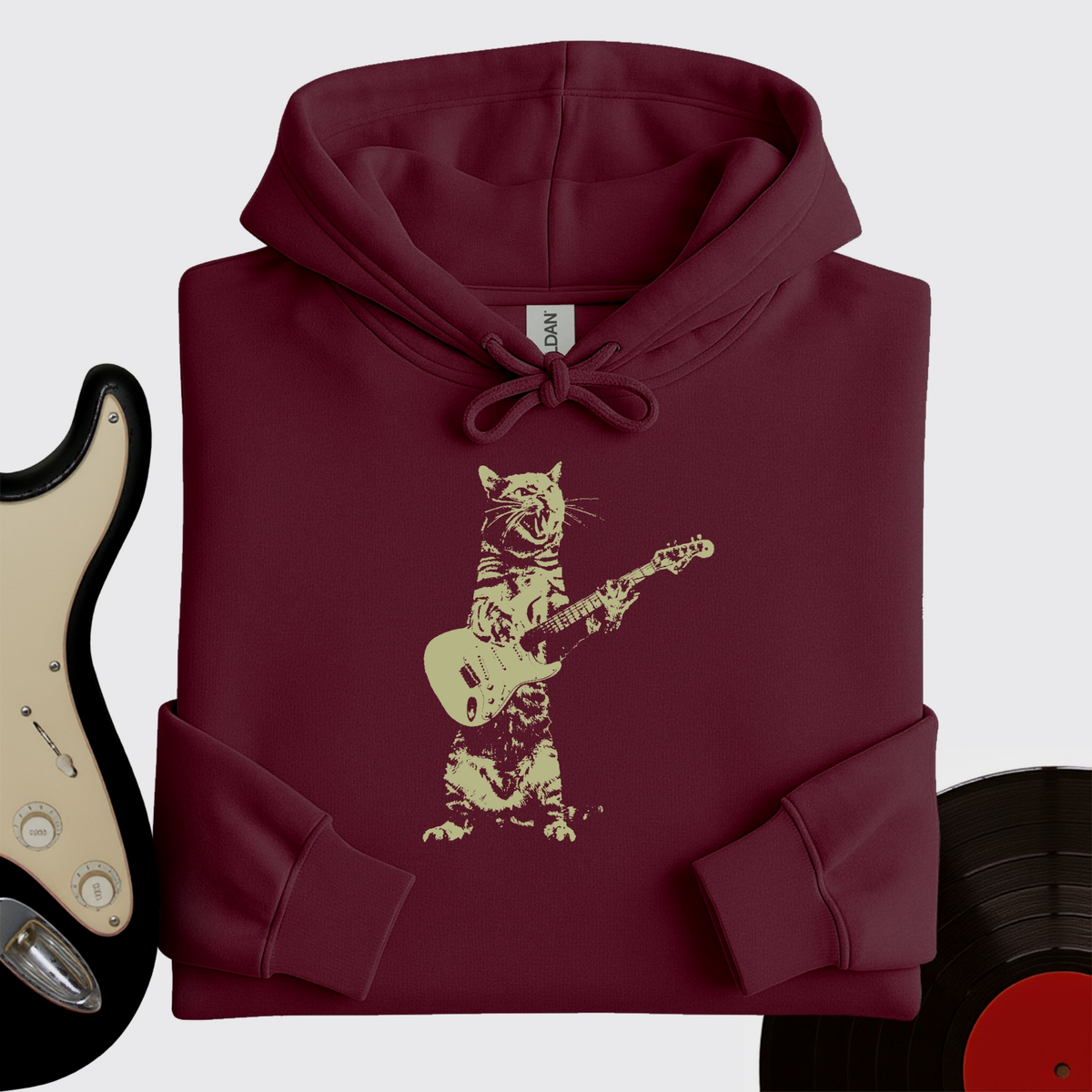 Cat Guitar Hoodie product image 3