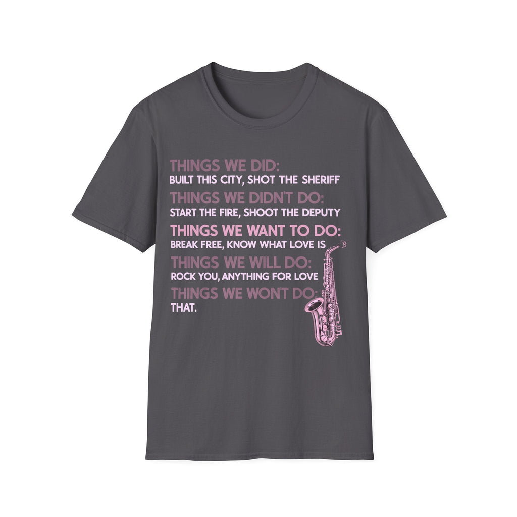 Things We Did Sax T-Shirt product image 11