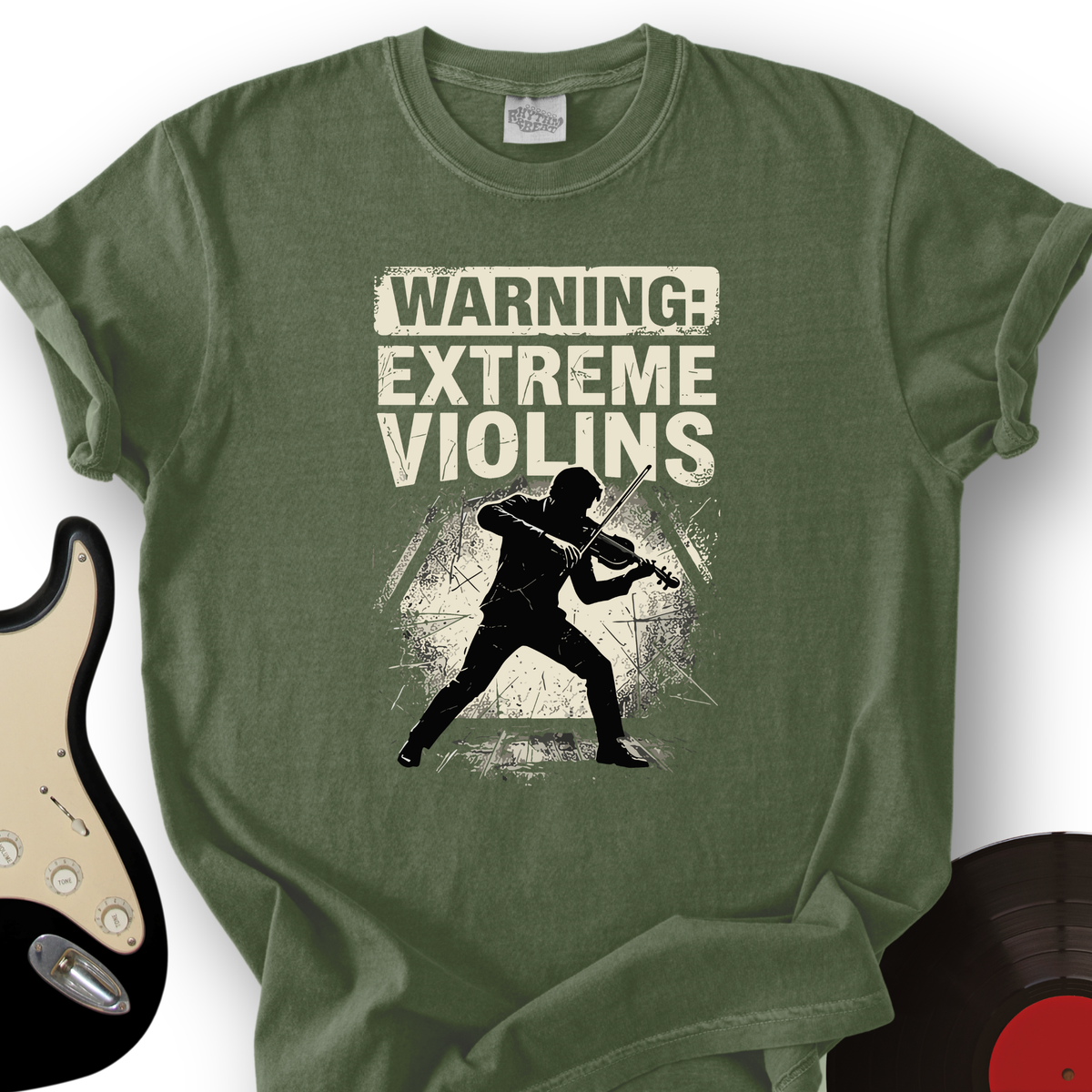 Warning: Extreme Violins T-Shirt product image 5