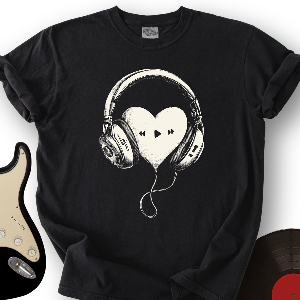 Heart in Headphones T-Shirt product image 4