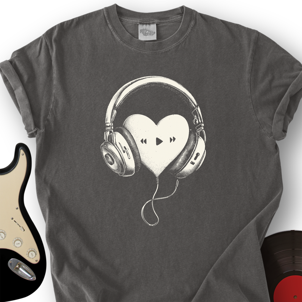 Heart in Headphones T-Shirt product image 2