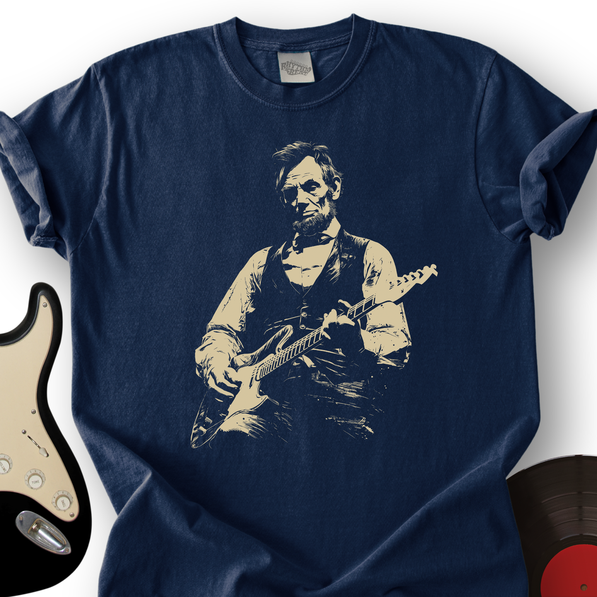 Lincoln Guitar T-Shirt product image 2