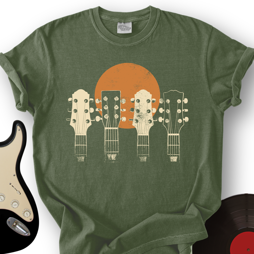 Guitar Heads Sunset T-Shirt product image 5