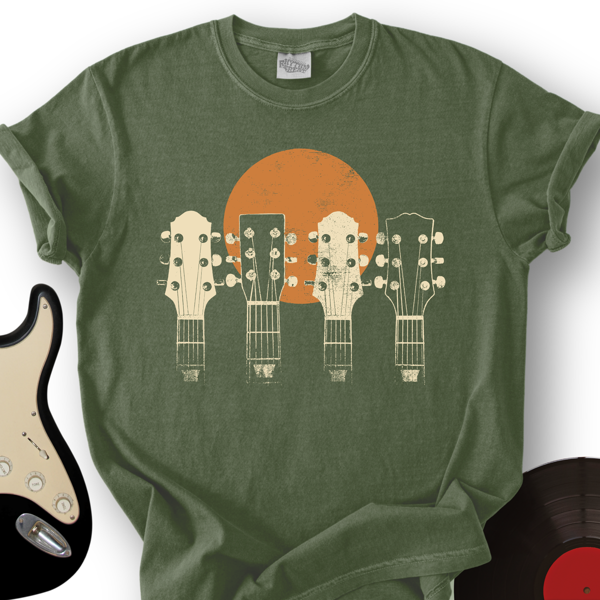 Guitar Heads Sunset T-Shirt product image 5