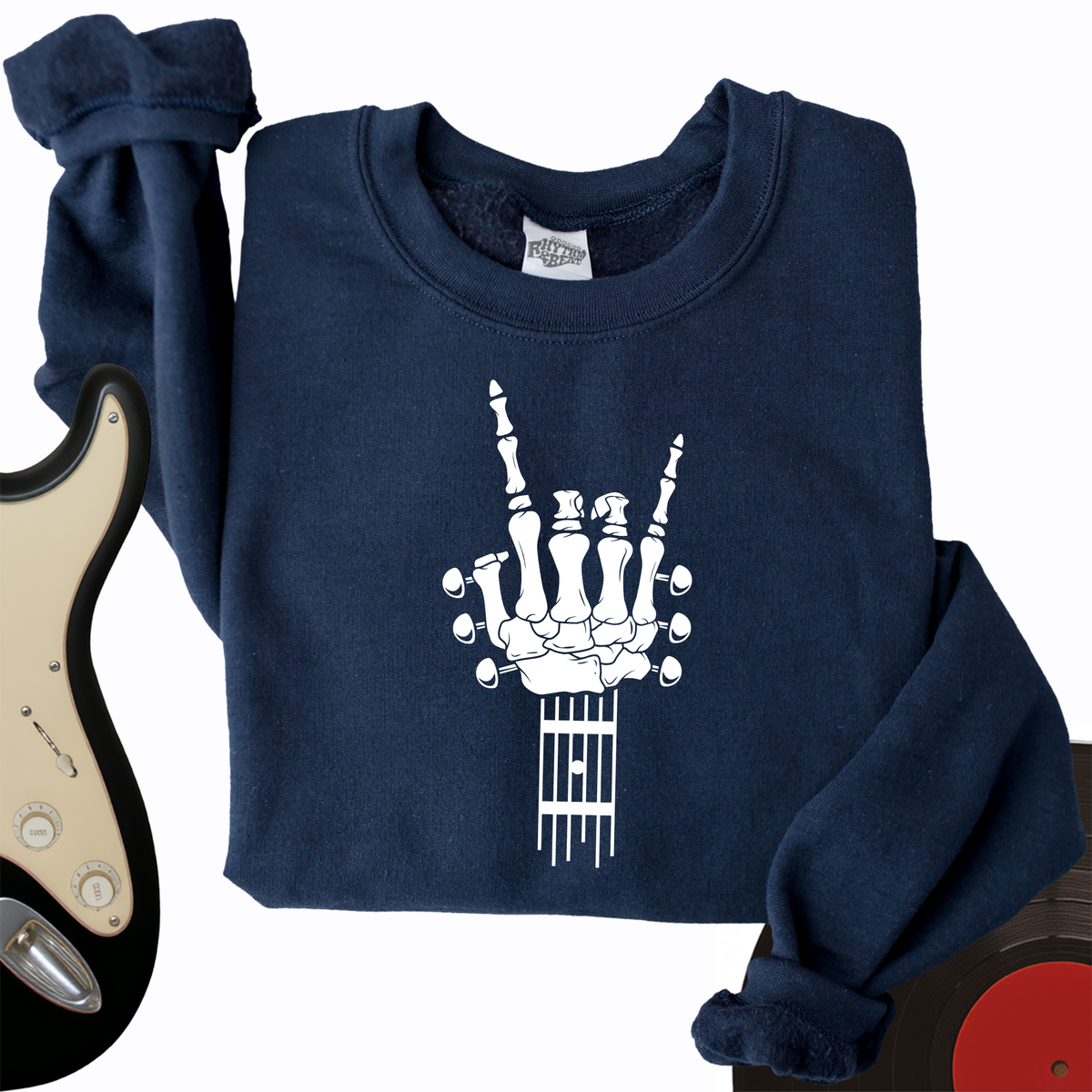 Skeleton Guitar Crewneck product image 1
