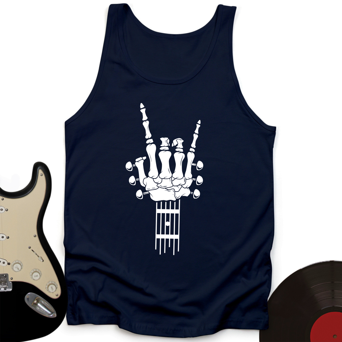 Skeleton Guitar Tank Top