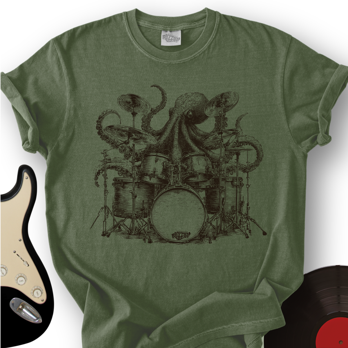 Kraken Drummer T-Shirt product image 5