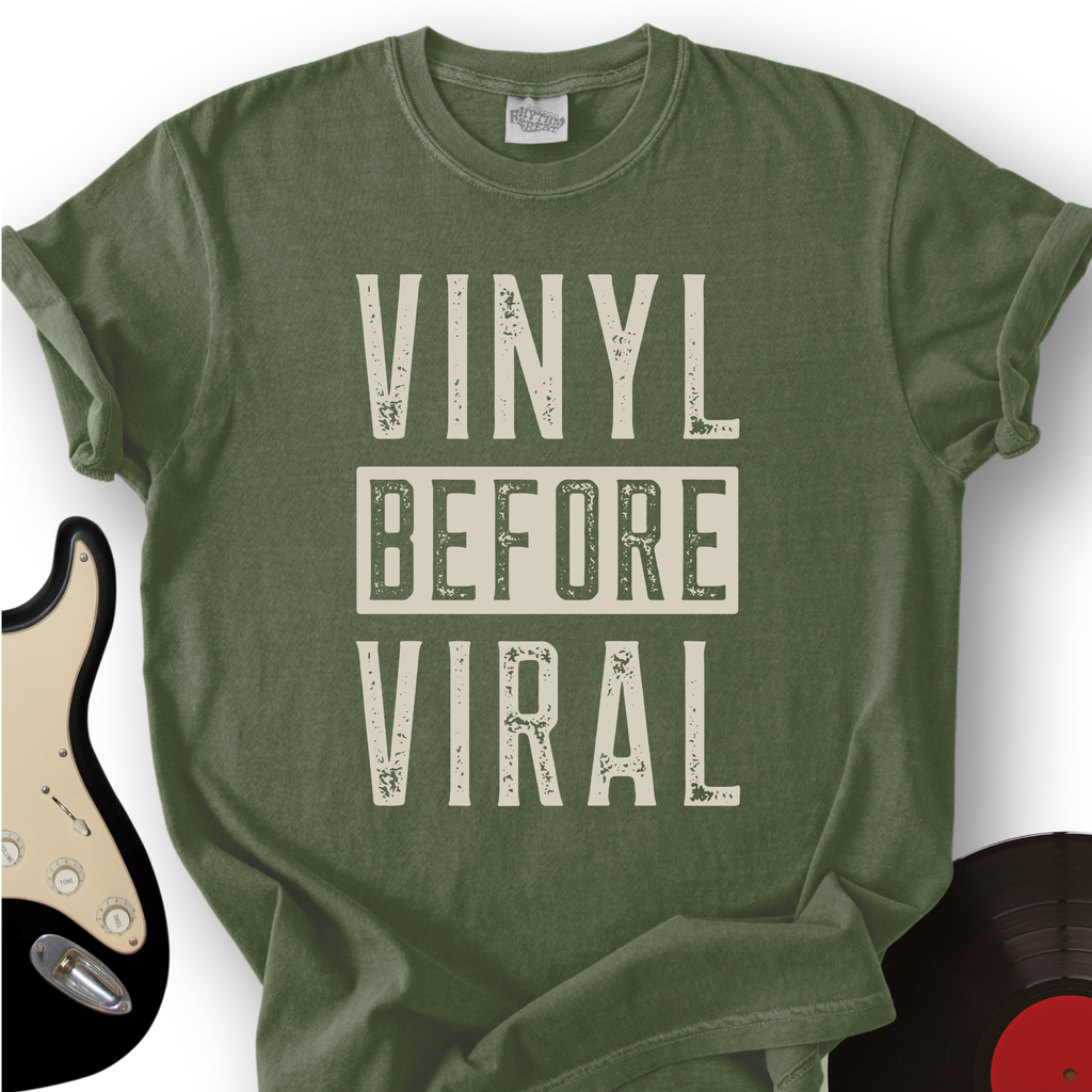 Vinyl Before Viral T-Shirt product image 1