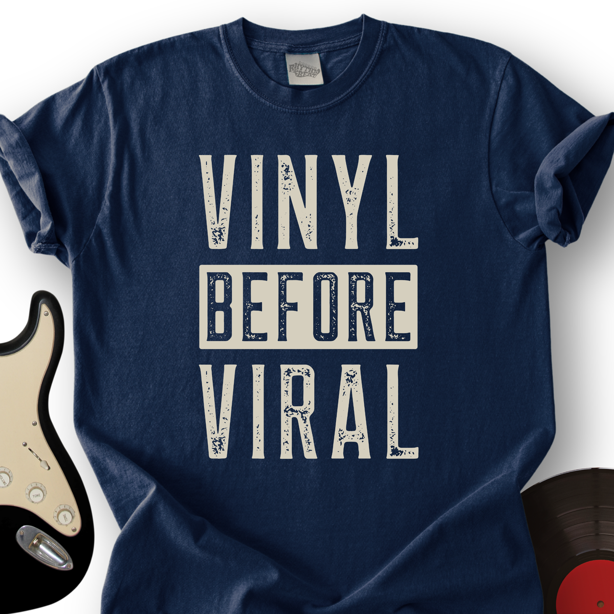 Vinyl Before Viral T-Shirt product image 3