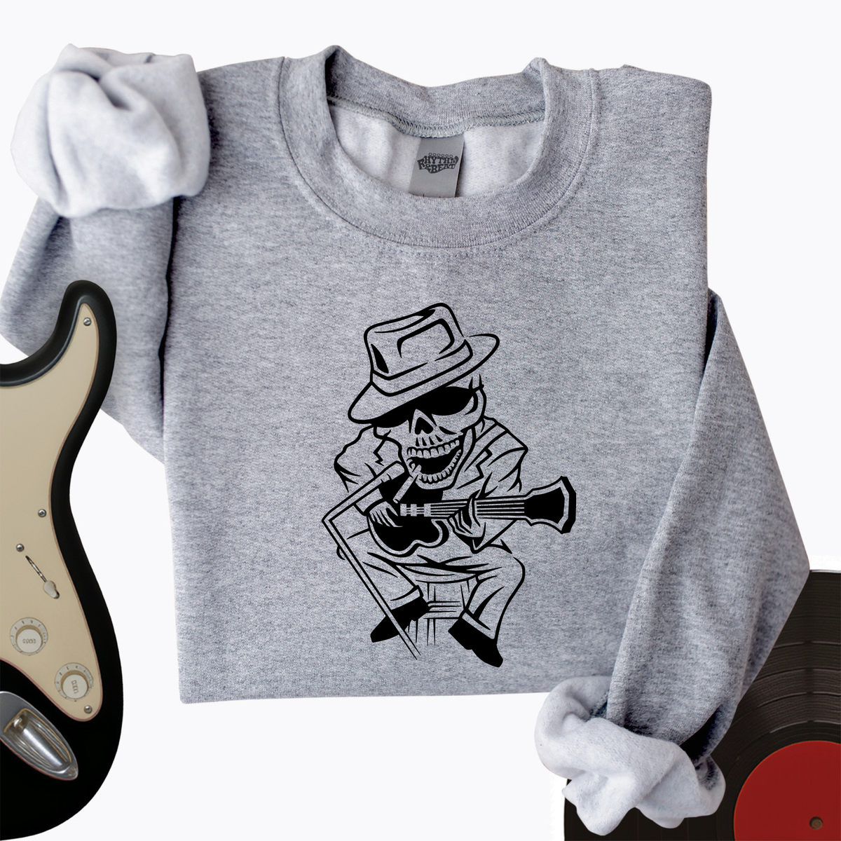 Skeleton Musician Crewneck product image 2