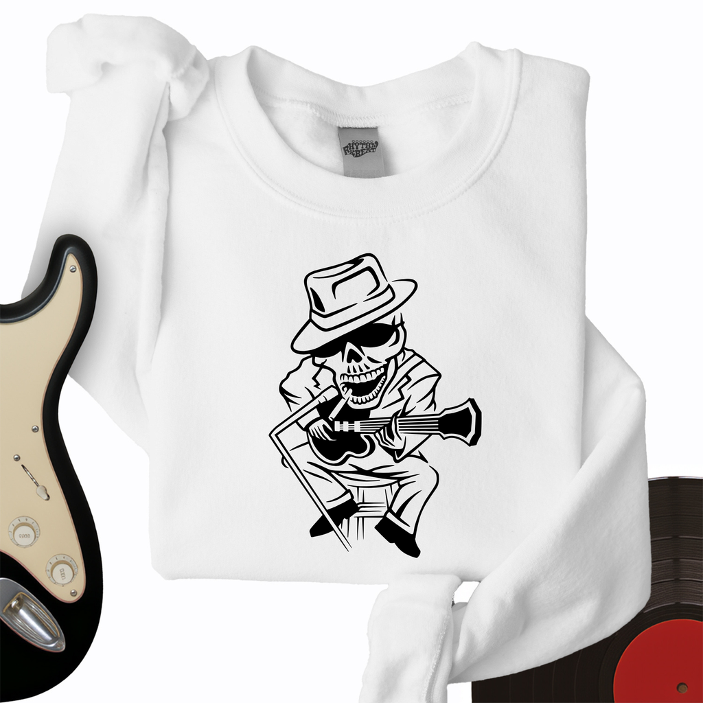 Skeleton Musician Crewneck product image 1