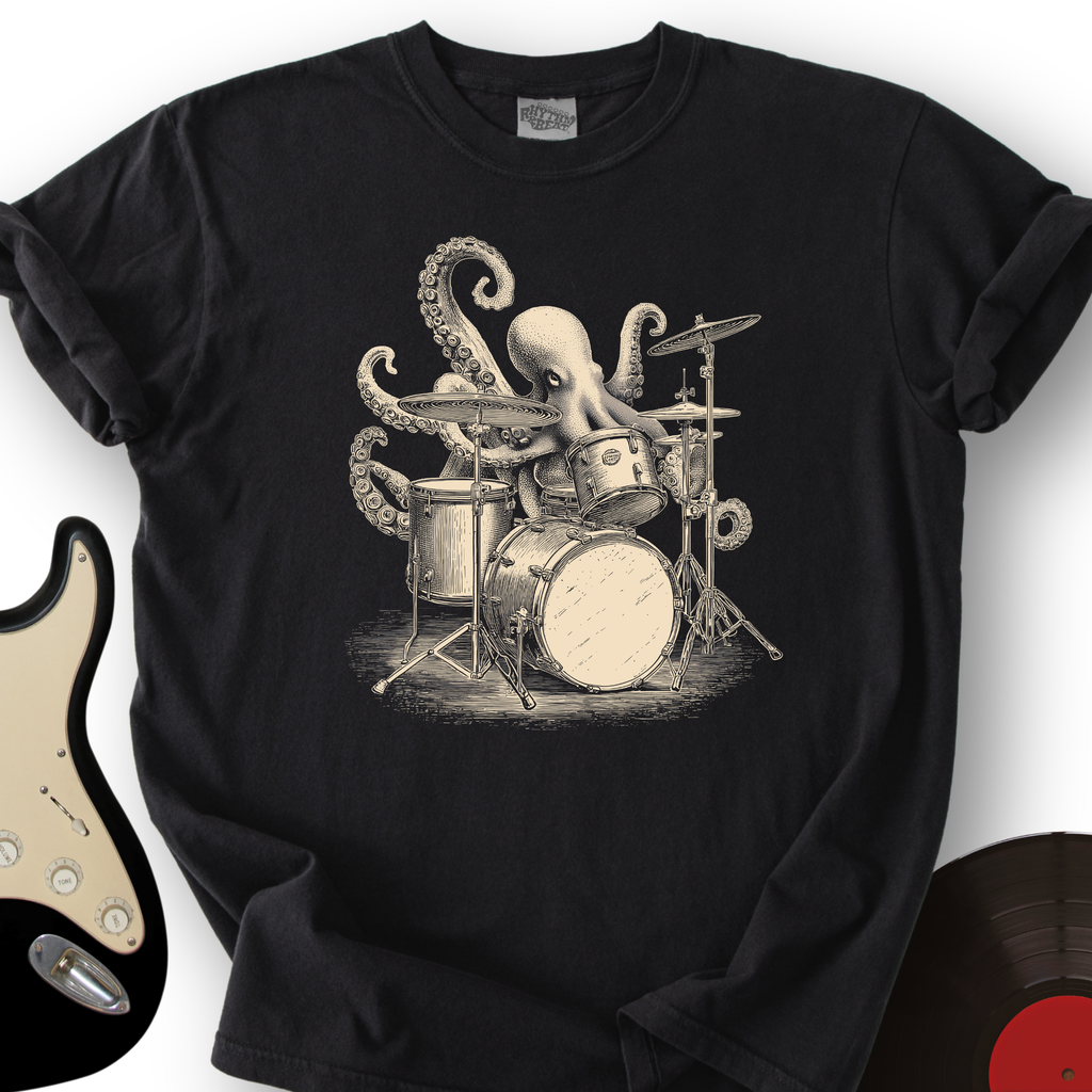 Octopus Drummer T-Shirt product image 4