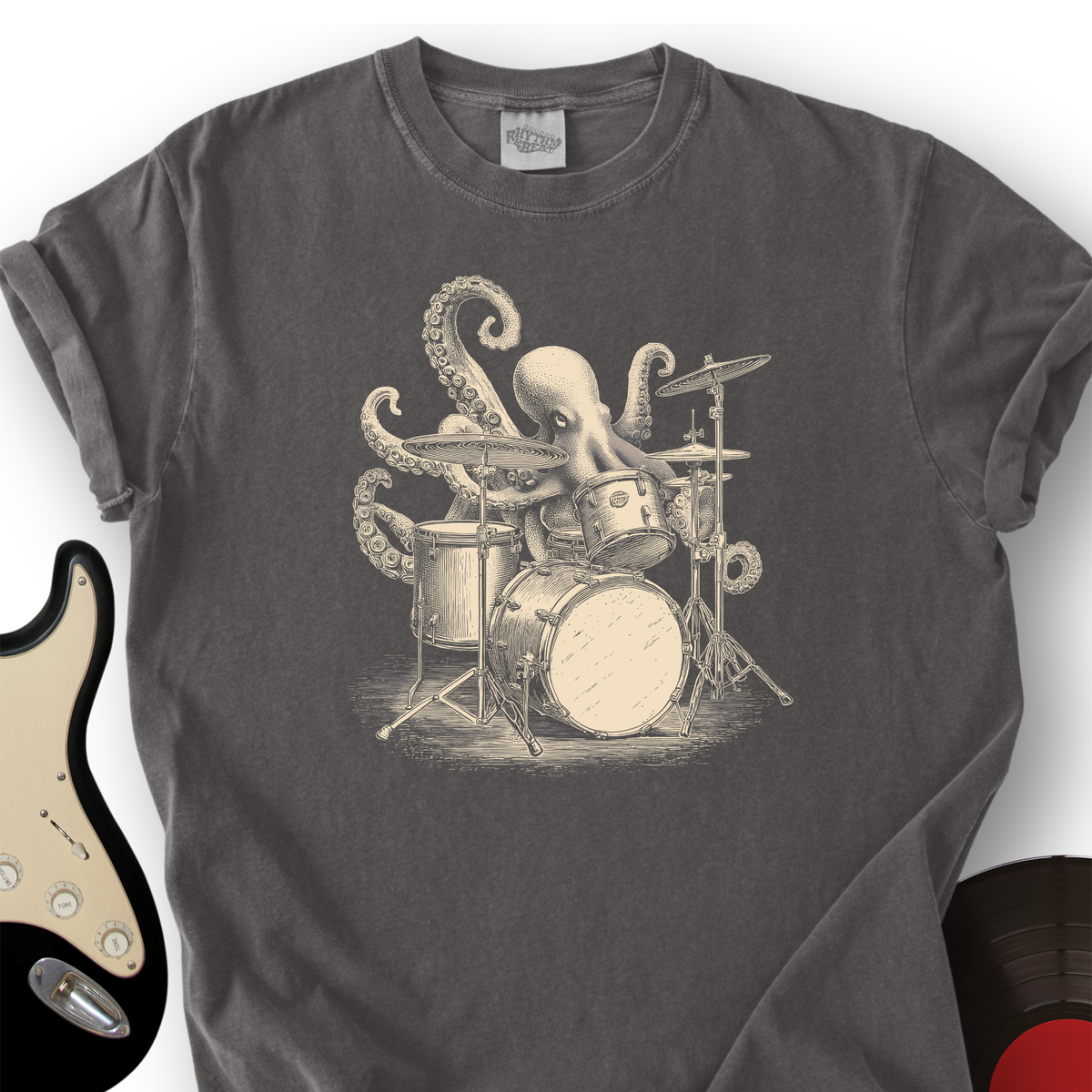 Octopus Drummer T-Shirt product image 2