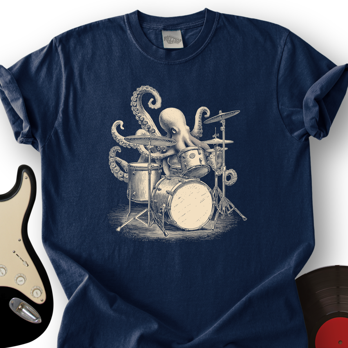 Octopus Drummer T-Shirt product image 1
