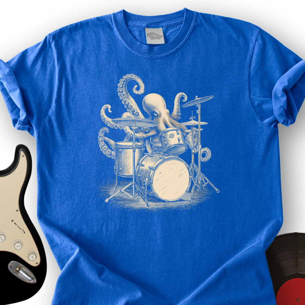 Octopus Drummer T-Shirt product image 3