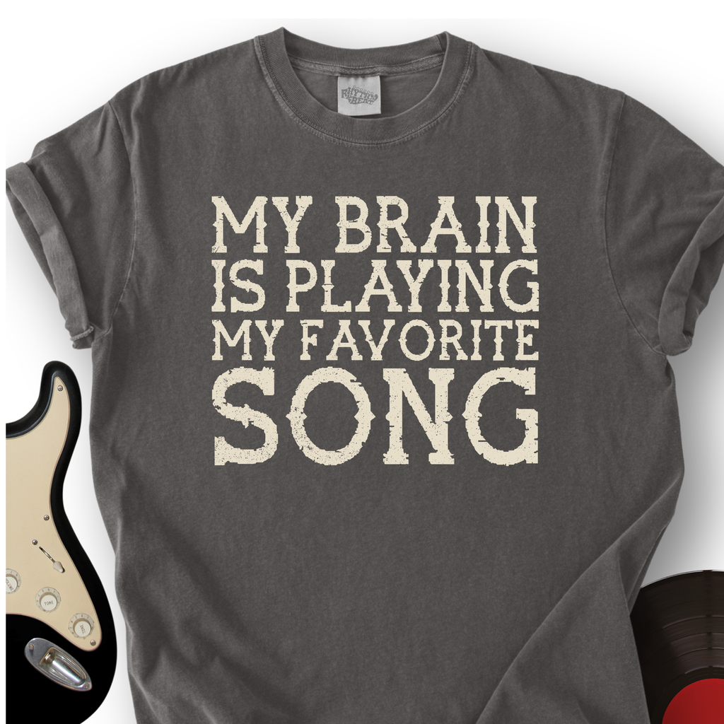 My Brain Is Playing My Favorite Song T-Shirt product image 2