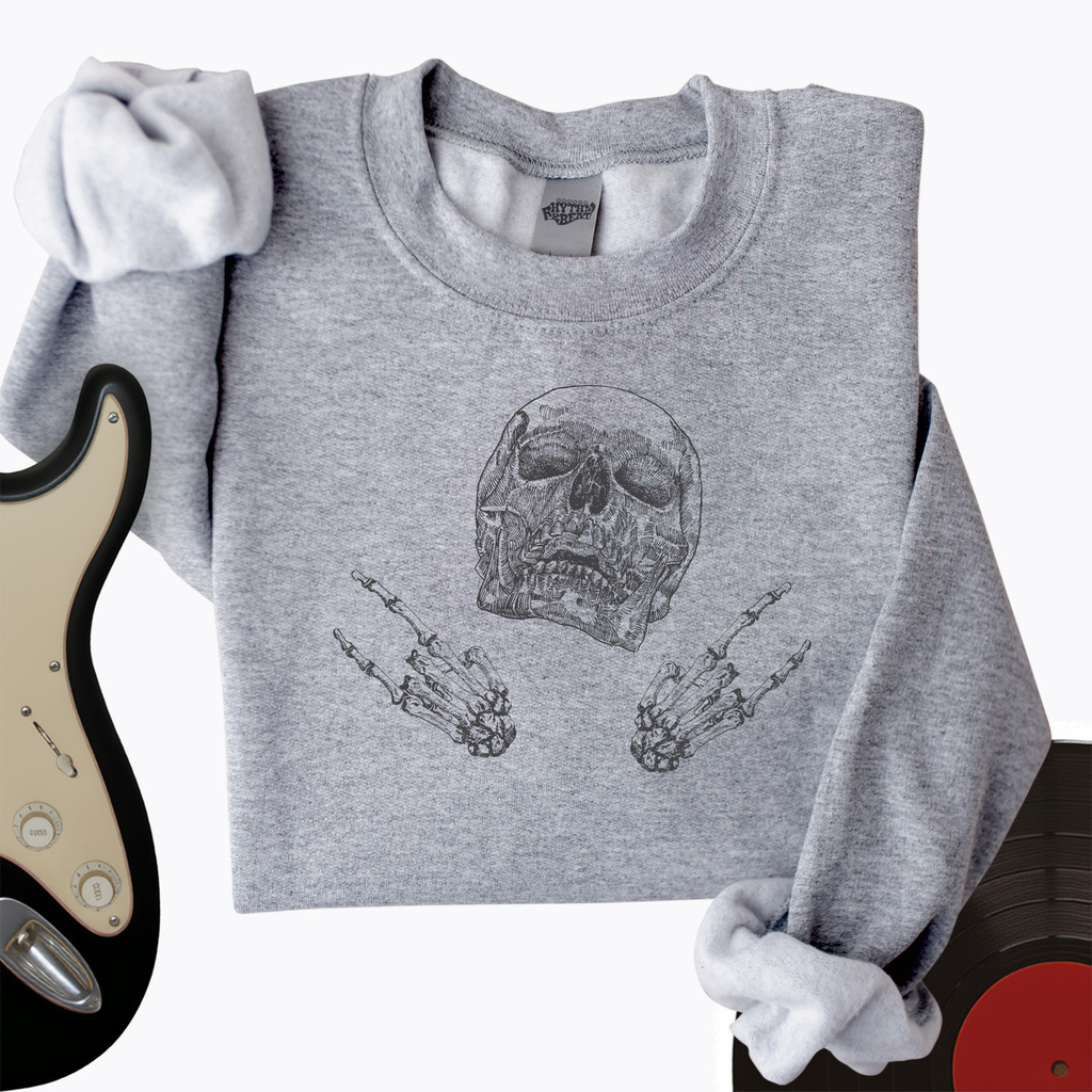 Skeleton Rock On Crewneck product image 1