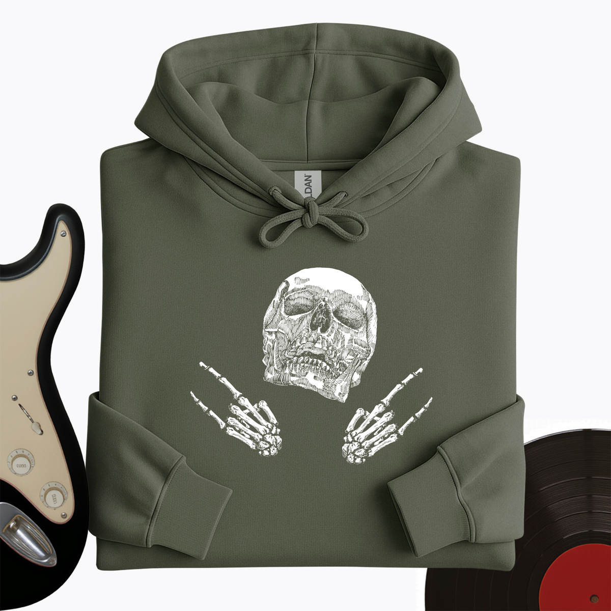 Skeleton Rock On Hoodie product image 5