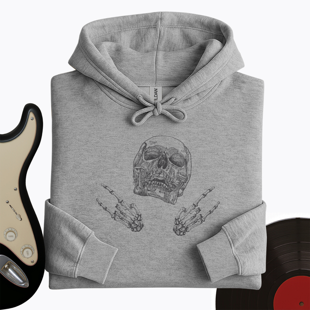 Skeleton Rock On Hoodie product image 2