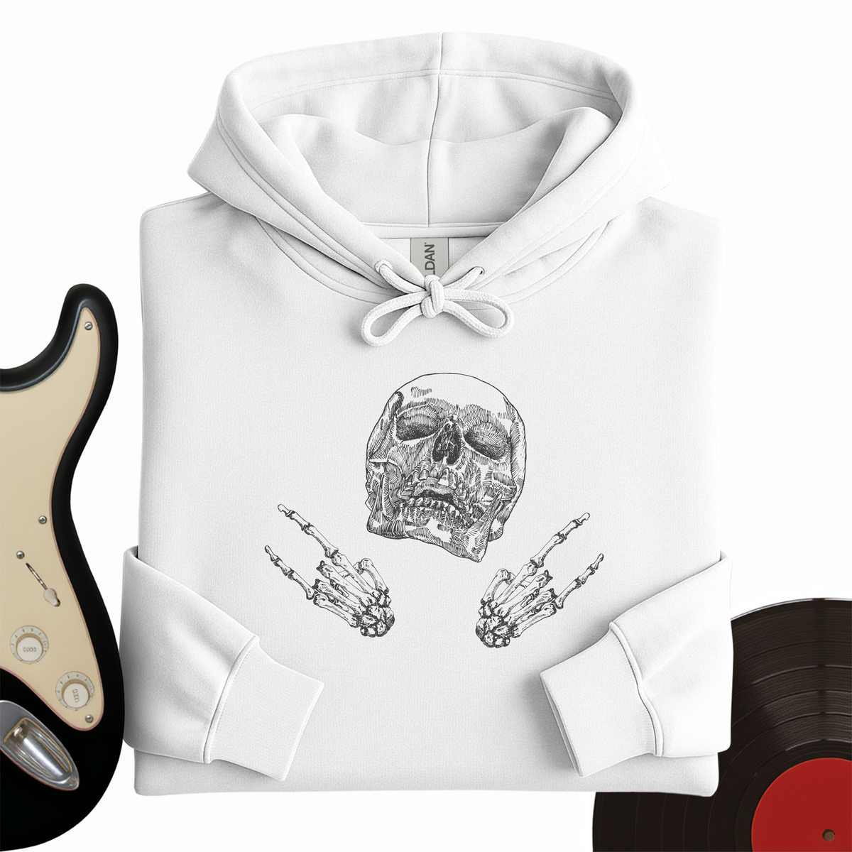 Skeleton Rock On Hoodie product image 1