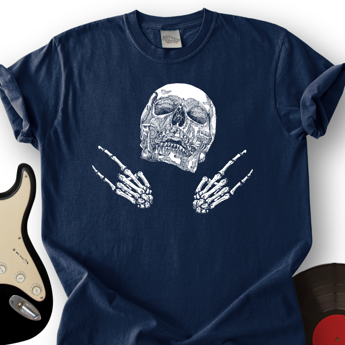 Skeleton Rock On T-Shirt product image 2