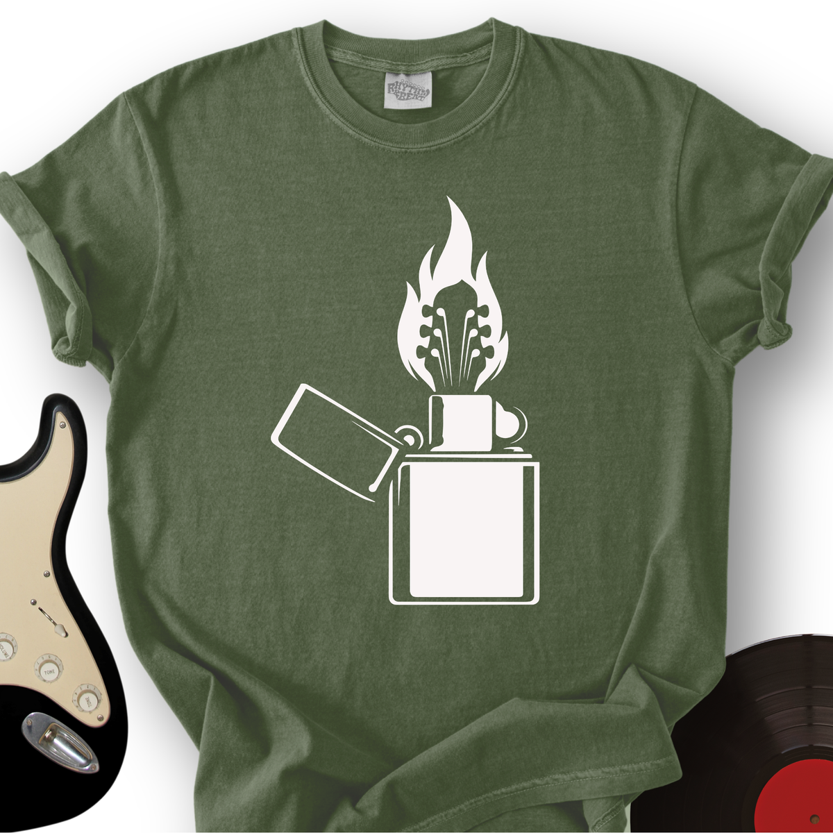 Fire Guitar T-Shirt product image 5