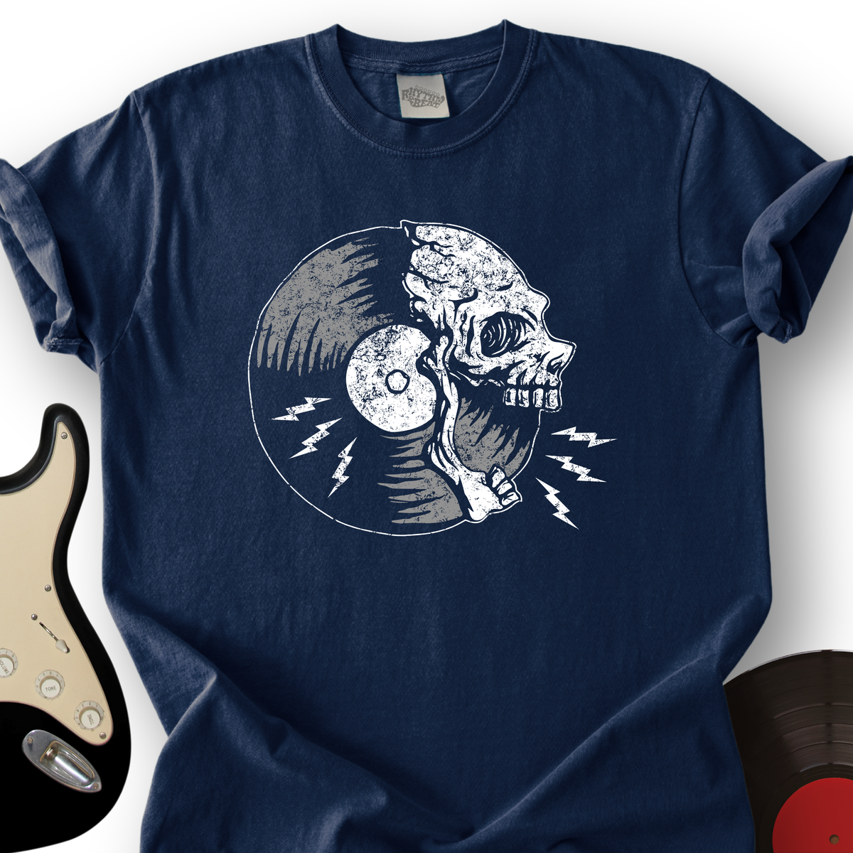 Skull Record T-Shirt product image 3