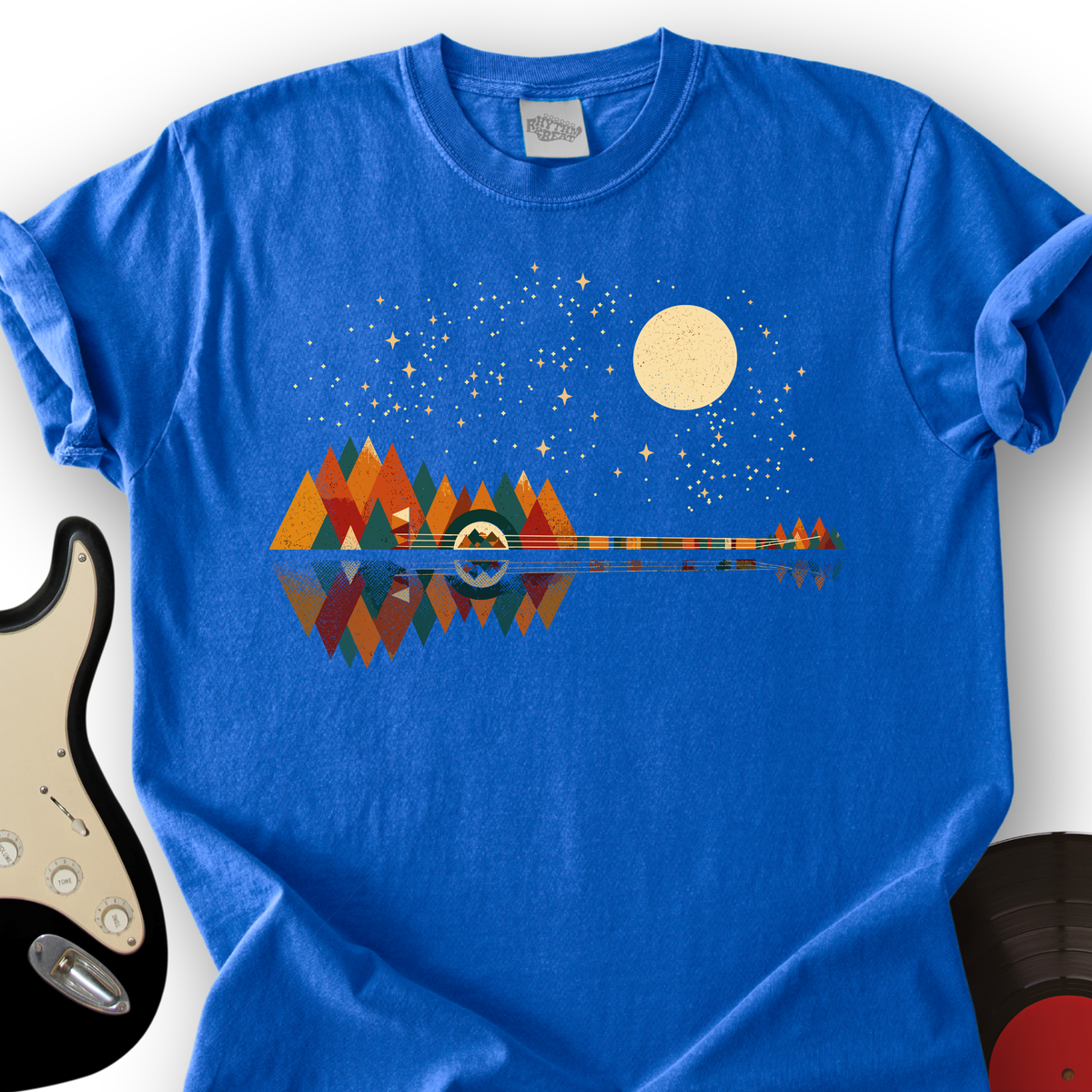 Retro Nature Guitar T-Shirt product image 4