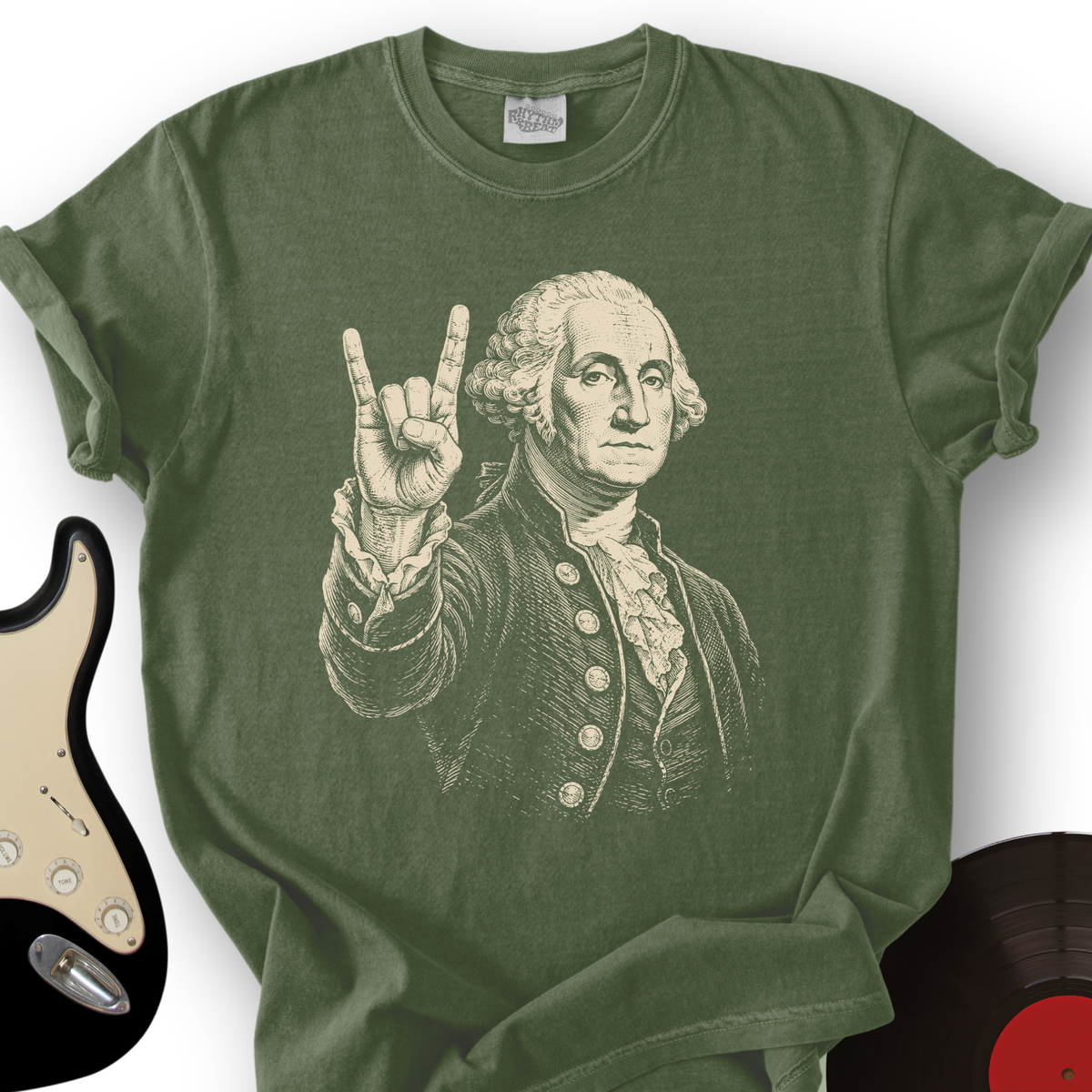 Washington Rock Portrait T-Shirt product image 1