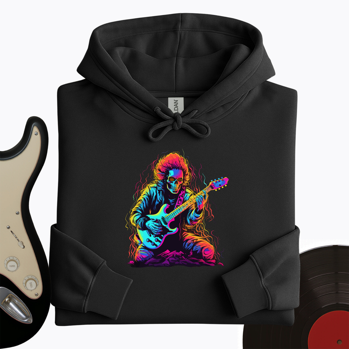 Pastel Skeleton Guitar Hoodie product image 6