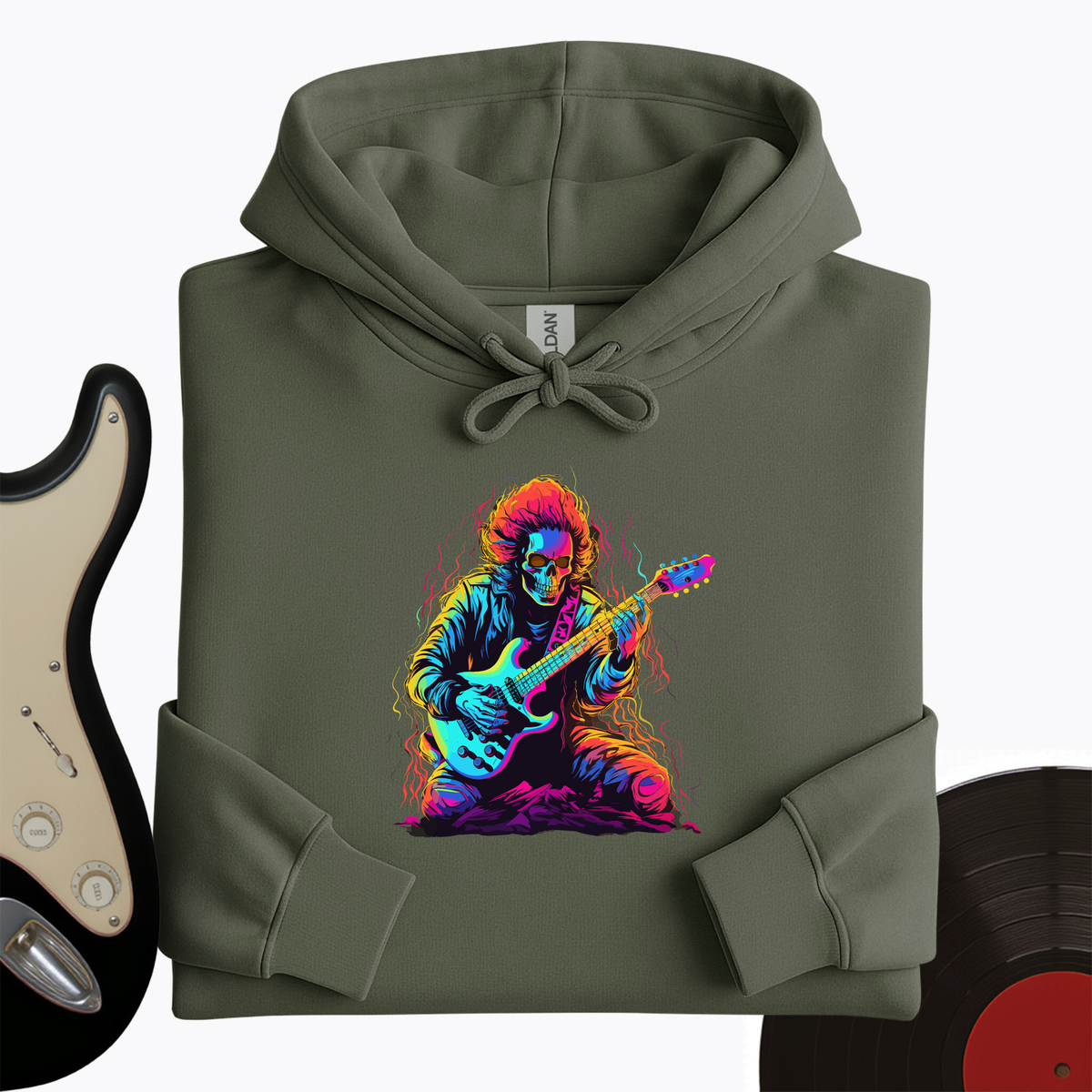 Pastel Skeleton Guitar Hoodie product image 8